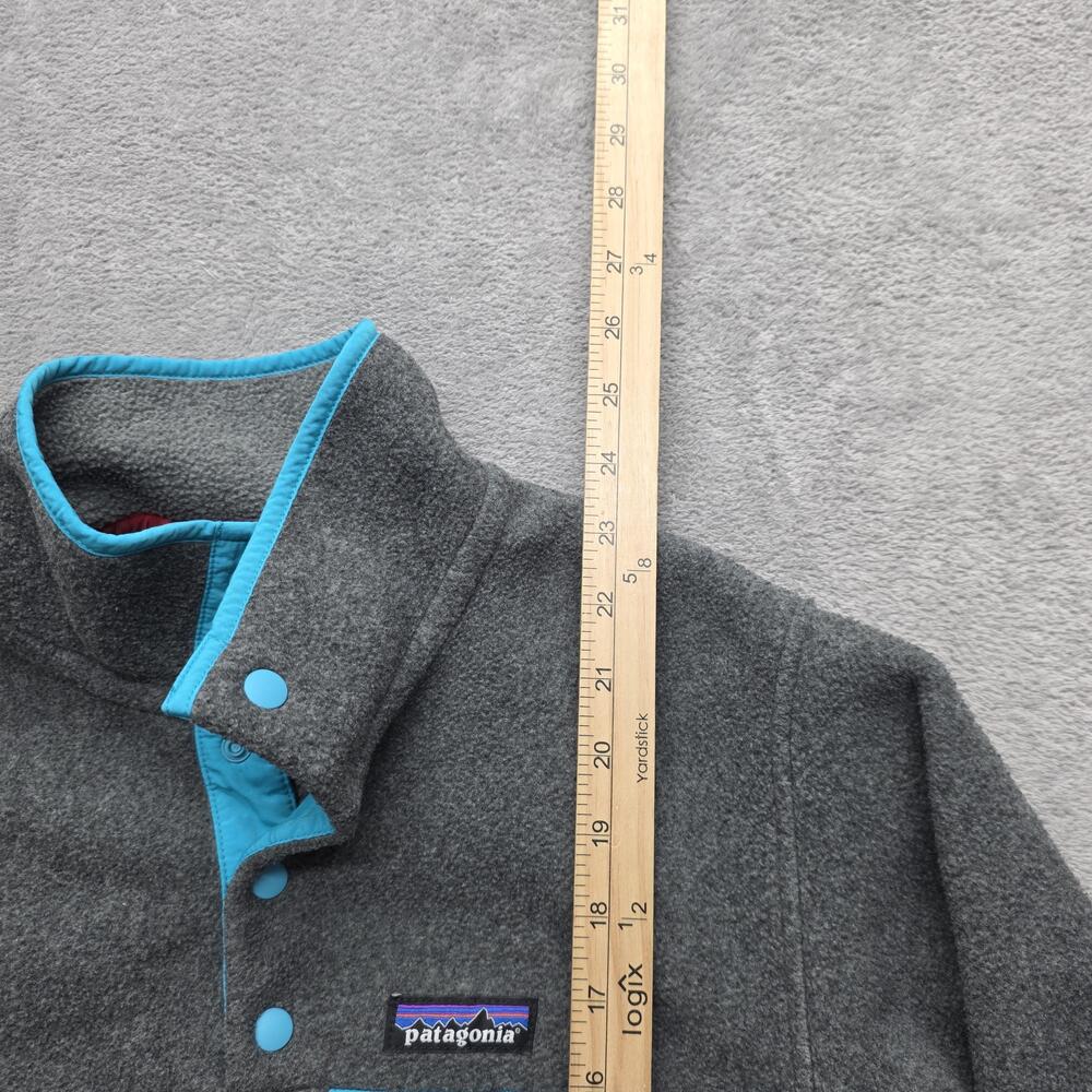 Patagonia Sweater Women's Lightweight Synchilla Snap-T Fleece Pullover 2XS Gray - Picture 5 of 7